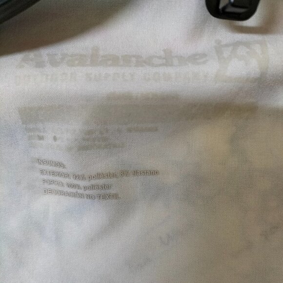 (M99) Avalanche Men's Marble White Blue Button down Shirt Size XL - Picture 5 of 5